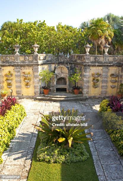 Vizcaya-Schloss mit Parkanlage, Renaissance-Villa in Miami, AMERIKA, USA, FLORIDA, Miami, 10.2010,