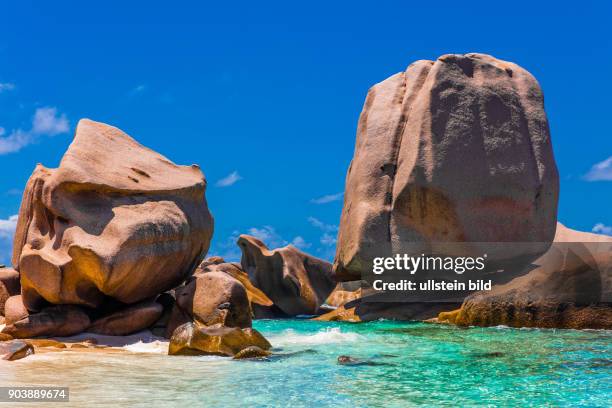 La Digue, Anse Maron, Suedumrundung, Abenteuer, abenteurerlicher Weg, Wellengang, drittgroesste Insell, Seychellen, Seychelles, SYC, Inselstaat,...