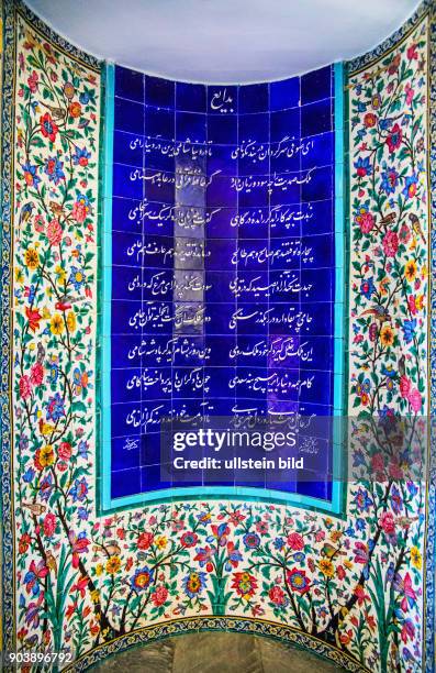 Grabmal des Saadi , Iran, IRN, Shiraz, Schiras, Schiraz, Garten des Iran, Islamische Republik Iran, Gottesstaat, Persien, Vorderasien, Schiiten,...