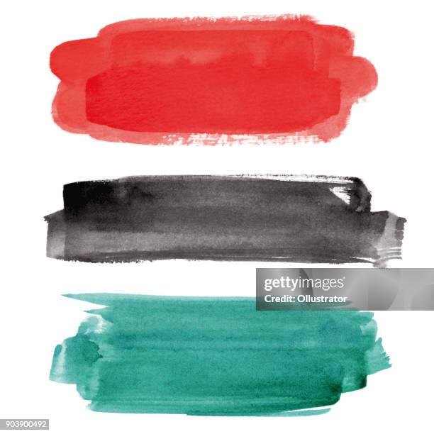 aquarell banner sammlung - schlechter zustand stock-grafiken, -clipart, -cartoons und -symbole