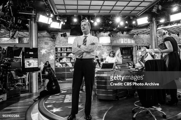 Face The Nation Host John Dickerson anchors CBS News' Campaign: 2016 Election Night coverage on Nov. 8 at the CBS Broadcast Center in New York City.