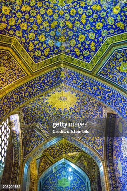 Shaikh-Lotfullah-Moschee, Isfahan, Esfahan, Iran, IRN, Islamische Republik Iran, Gottesstaat, Persien, Vorderasien, Schiiten, Islam, Muslime,...