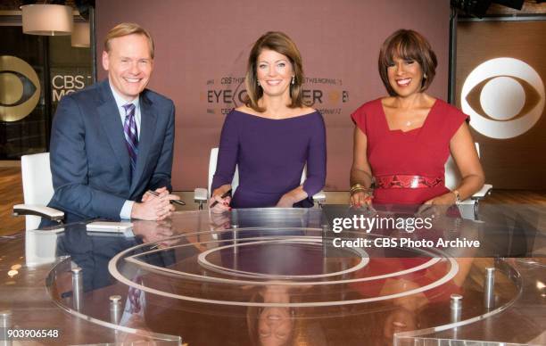 Norah O'Donnell, Gayle King, and John Dickerson.