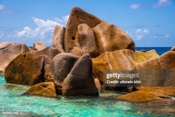 La Digue, Anse Maron, Suedumrundung, Abenteuer, abenteurerlicher Weg, Wellengang, drittgroesste Insell, Seychellen, Seychelles, SYC, Inselstaat,...