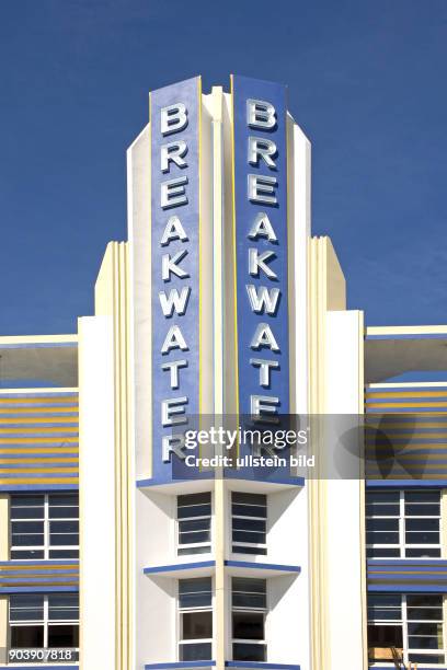 Ueberschrift: AMERIKA, USA, FLORIDA, MIAMI BEACH, 10.2010: Art Decon District rund um den Ocean Drive. In dem Art Deco District rund um den Ocean...