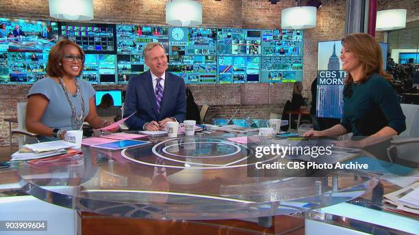 This Morning Co-Hosts Gayle King and Norah O'Donnell with new Co-Host John Dickeson. Image is a screengrab.