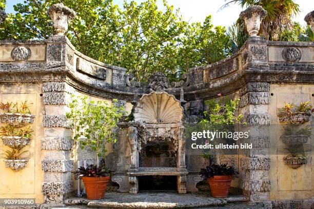 Vizcaya-Schloss mit Parkanlage, Renaissance-Villa in Miami, AMERIKA, USA, FLORIDA, Miami, 10.2010,