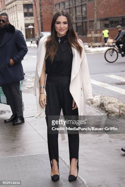 Andi Dorfman is seen on January 11, 2018 in New York City.