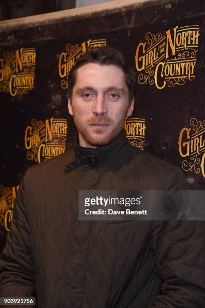 Ben Batt attends the West End opening of Bob Dylan and Conor McPherson's Girl from the North Country at Noel Coward Theatre on January 11, 2018 in...
