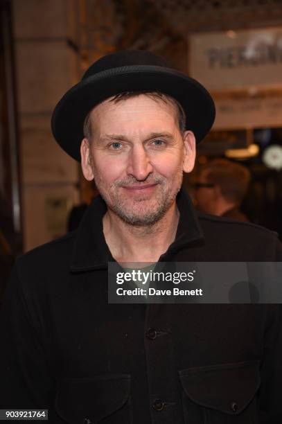 Christopher Eccleston attends the West End opening of Bob Dylan and Conor McPherson's Girl from the North Country at Noel Coward Theatre on January...