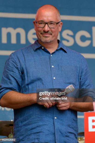 Kandidat Jan Stöß auf dem Sommerfest der Berliner SPD im Vorfeld der Wahlen zum Berliner Abgeordnetenhaus