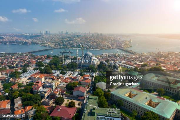 istanbul views - beyazıt tower stock pictures, royalty-free photos & images