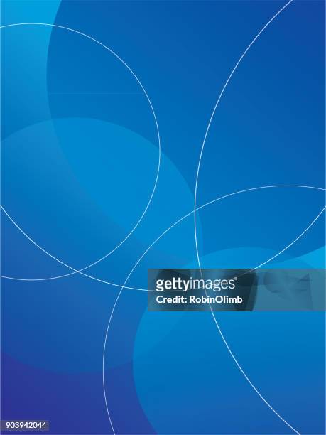 abstract blue circle background - multi layered effect stock illustrations