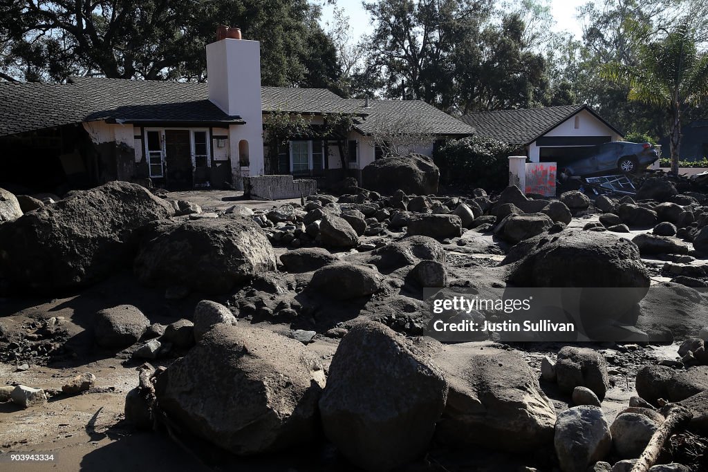 Mudslides Kill At Least 17 People In Santa Barbara County Where Wildfire Scorched Hillside