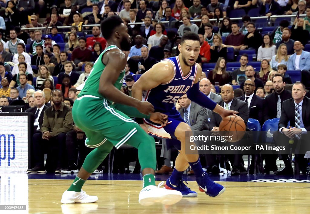 Philadelphia 76ers vs Boston Celtics - NBA London Game 2018 - O2 Arena