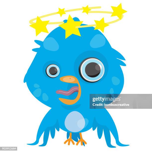 blue bird - sparrow flying stock illustrations