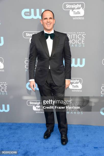 Personality Marcus Lemonis attends The 23rd Annual Critics' Choice Awards at Barker Hangar on January 11, 2018 in Santa Monica, California.