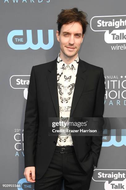 Makeup artist Arjen Tuiten attends The 23rd Annual Critics' Choice Awards at Barker Hangar on January 11, 2018 in Santa Monica, California.