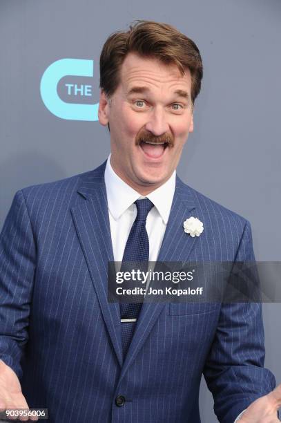 Actor Pete Gardner attends The 23rd Annual Critics' Choice Awards at Barker Hangar on January 11, 2018 in Santa Monica, California.