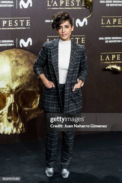 Inma Cuesta attends 'La Peste' premiere at Callao Cinema on January 11, 2018 in Madrid, Spain.