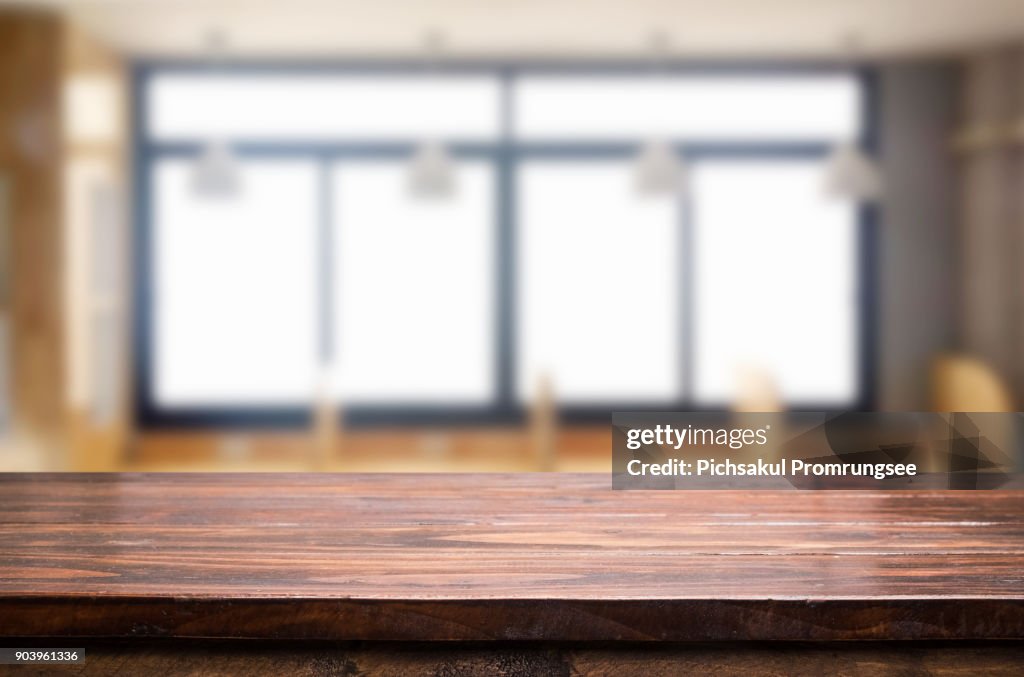 Close-Up Of Wooden Table