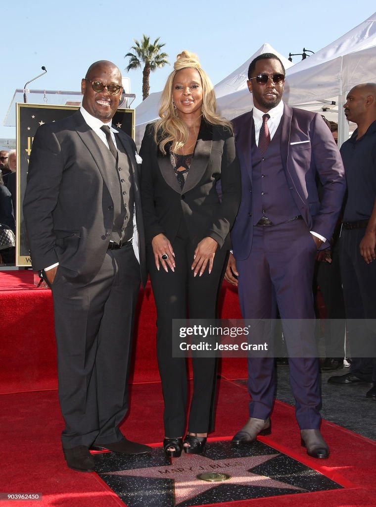 Mary J. Blige Honored With Star On The Hollywood Walk Of Fame