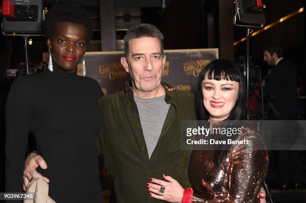 Sheila Atim, Ciaran Hinds and Bronagh Gallagher attend the after party of Bob Dylan and Conor McPherson's "Girl from the North Country" at Mint Leaf...