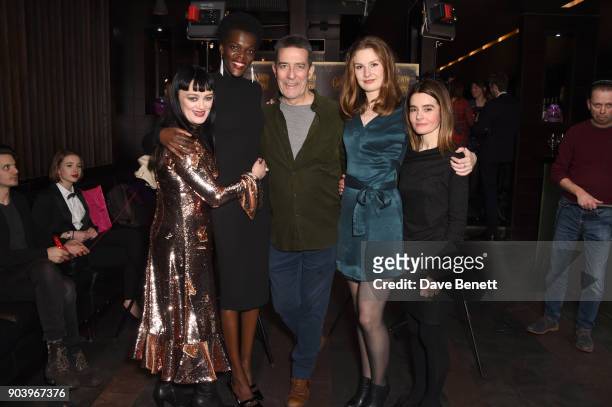 Bronagh Gallagher, Ciaran Hinds, Claudia Jolly and Shirley Henderson attend the after party of Bob Dylan and Conor McPherson's "Girl from the North...