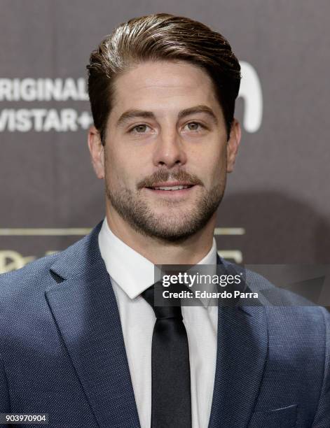 Actor Luis Fernandez attends the 'La peste' premiere at Callao cinema on January 11, 2018 in Madrid, Spain.