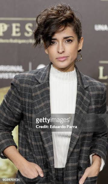 Actress Inma Cuesta attends the 'La peste' premiere at Callao cinema on January 11, 2018 in Madrid, Spain.