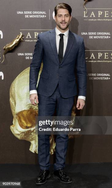 Actor Luis Fernandez attends the 'La peste' premiere at Callao cinema on January 11, 2018 in Madrid, Spain.