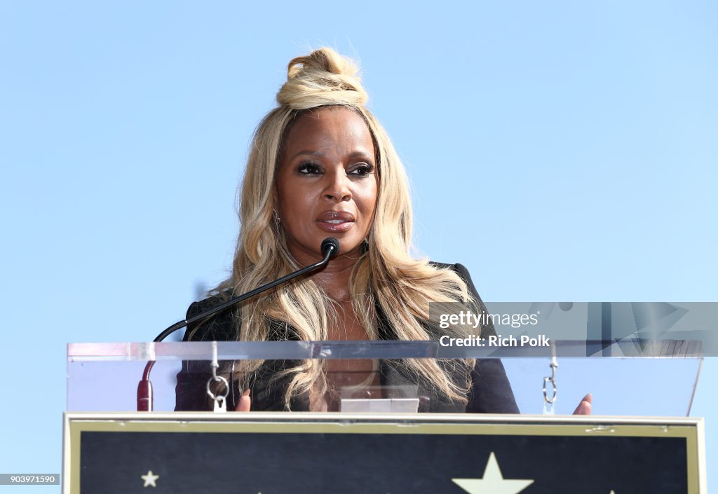 Mary J. Blige Is Honored With A Star On The Hollywood Walk of Fame