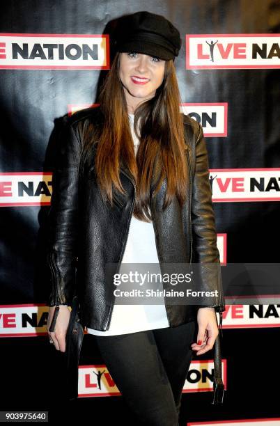 Brooke Vincent attends Chris Rock's celebrity gala on the opening night of his UK tour at Manchester Arena on January 11, 2018 in Manchester, England.