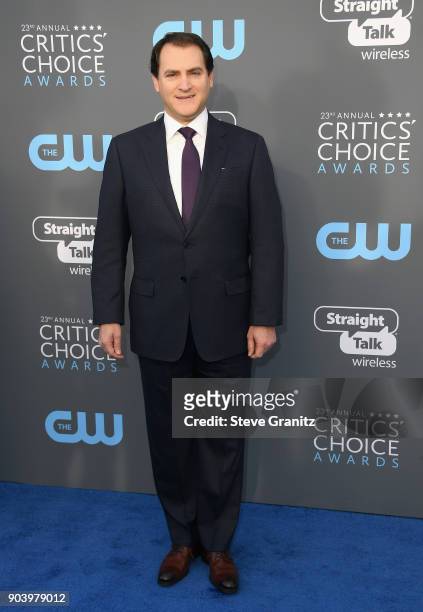 Actor Michael Stuhlbarg attends The 23rd Annual Critics' Choice Awards at Barker Hangar on January 11, 2018 in Santa Monica, California.