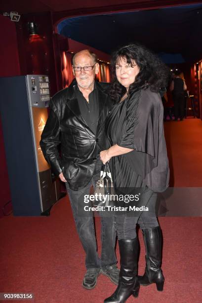 Herbert Koefer and his wife Heike Knochee attend the 'Frau Luna' premiere on January 11, 2018 in Berlin, Germany.