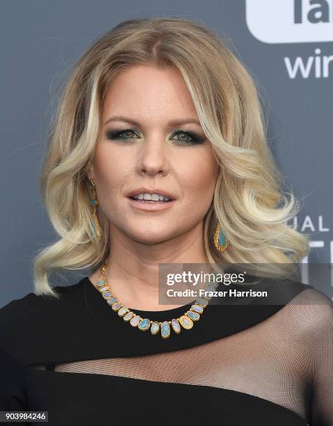 Personality Carrie Keagan attends The 23rd Annual Critics' Choice Awards at Barker Hangar on January 11, 2018 in Santa Monica, California.