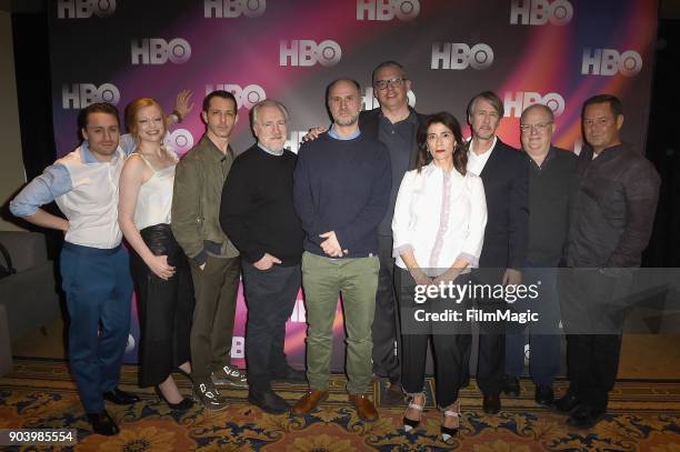 Actors Kieran Culkin, Sarah Snook, Jeremy Strong, Brian Cox, creator Jesse Armstrong, executive producer Adam Mckay, actor Hiam Abbass and Alan Ruck...