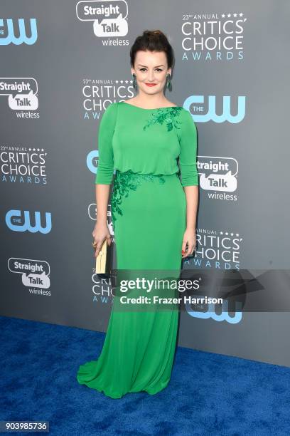 Actor Alison Wright attends The 23rd Annual Critics' Choice Awards at Barker Hangar on January 11, 2018 in Santa Monica, California.