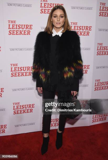 Olivia Palermo attends "The Leisure Seeker" New York Screening at AMC Loews Lincoln Square on January 11, 2018 in New York City.