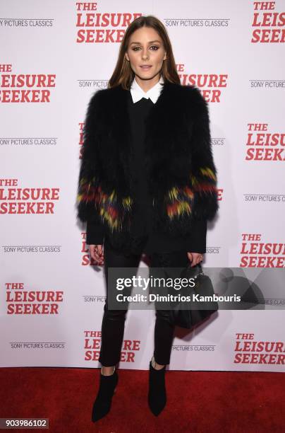 Olivia Palermo attends "The Leisure Seeker" New York Screening at AMC Loews Lincoln Square on January 11, 2018 in New York City.