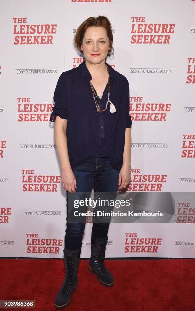 Francesca Faridany attends "The Leisure Seeker" New York Screening at AMC Loews Lincoln Square on January 11, 2018 in New York City.