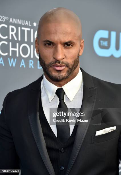 Actor Ricky Whittle attends The 23rd Annual Critics' Choice Awards at Barker Hangar on January 11, 2018 in Santa Monica, California.