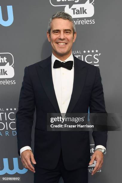 Personality Andy Cohen attends The 23rd Annual Critics' Choice Awards at Barker Hangar on January 11, 2018 in Santa Monica, California.