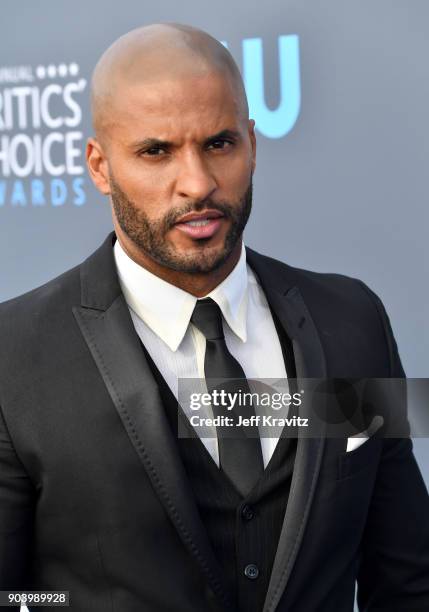 Actor Ricky Whittle attends The 23rd Annual Critics' Choice Awards at Barker Hangar on January 11, 2018 in Santa Monica, California.