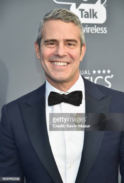 Personality-producer Andy Cohen attends The 23rd Annual Critics' Choice Awards at Barker Hangar on January 11, 2018 in Santa Monica, California.