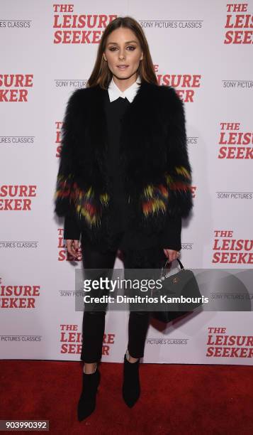 Olivia Palermo attends "The Leisure Seeker" New York Screening at AMC Loews Lincoln Square on January 11, 2018 in New York City.