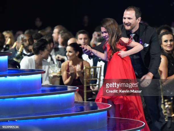 Actor Brooklynn Prince accepts the Best Young Actor/Actress award for 'The Florida Project' onstage during The 23rd Annual Critics' Choice Awards at...