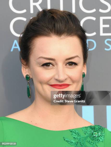 Actor Alison Wright attends The 23rd Annual Critics' Choice Awards at Barker Hangar on January 11, 2018 in Santa Monica, California.