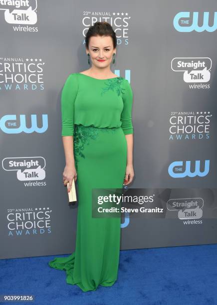 Actor Alison Wright attends The 23rd Annual Critics' Choice Awards at Barker Hangar on January 11, 2018 in Santa Monica, California.