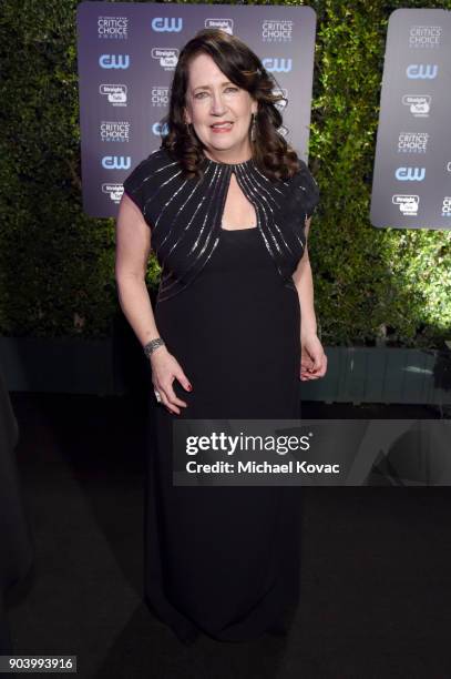 Actor Ann Dowd attends Moet & Chandon celebrate The 23rd Annual Critics' Choice Awards at Barker Hangar on January 11, 2018 in Santa Monica,...